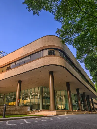 R&D Centre, RAI Services Company building entrance