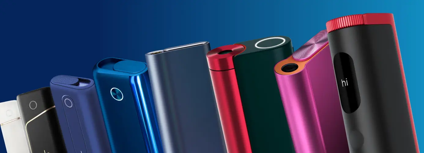 An assortment of electronic cigarette devices