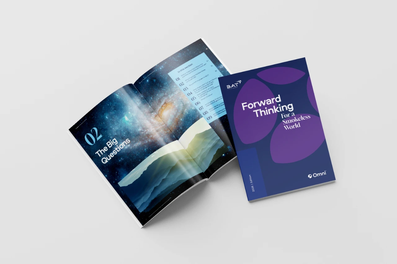 The Omni book open